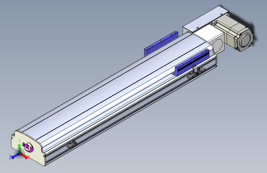 同步带滑台-半封闭B17H-L50-S600-L-P75-D3