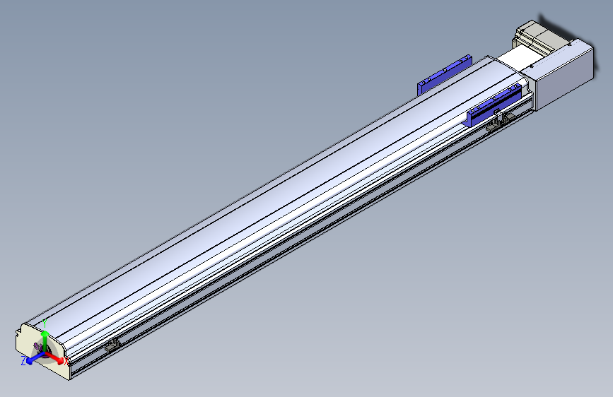 同步带滑台-半封闭B17H-L50-S1200-R-P75-D3