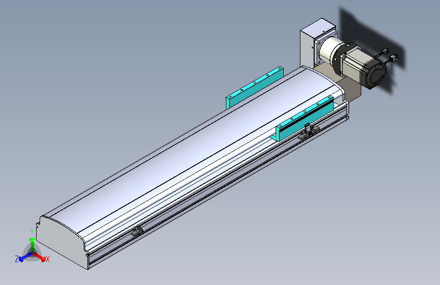 同步带滑台-半封闭B22H-L100-C-S700-LU-P75-D3-N5
