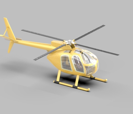 OH-6A直升机简易模型