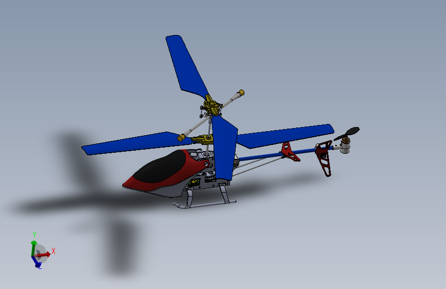RC Helicopter遥控航模直升机 主视图