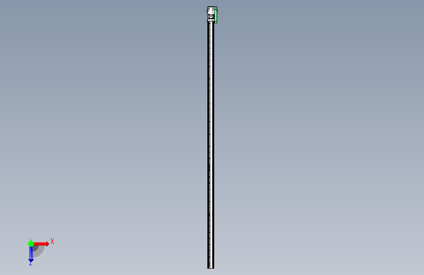 东锦齿条传动DH136G-L157-S5000-BU-T400W-C3 俯视图
