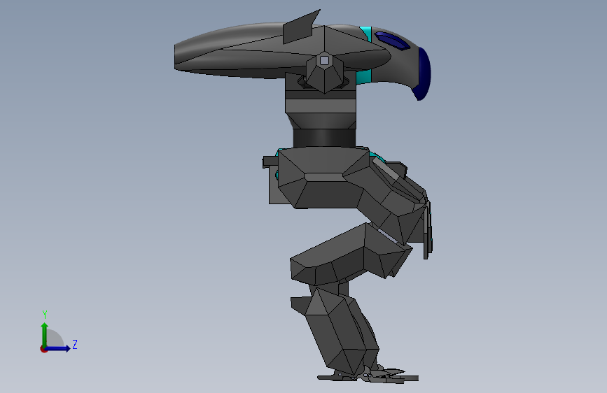War Robots Raven 突击型机甲简易模型