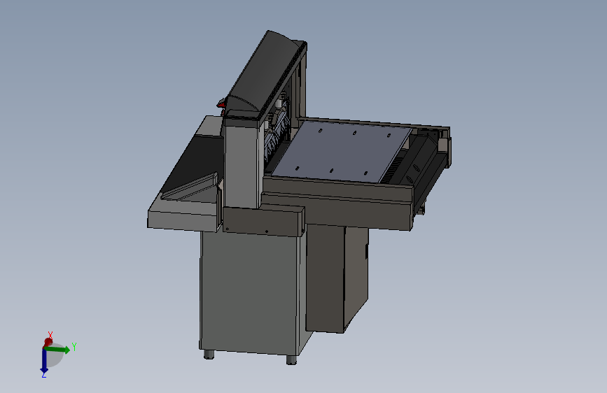 印刷切纸机结构设计三维二维说明书