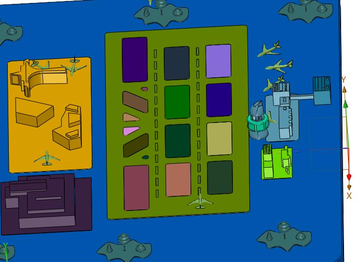 飞机模拟停机航模航空机场