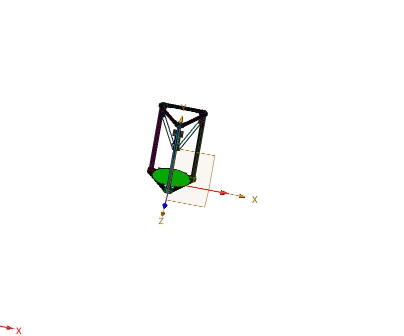 高精度单喷并联臂3D打印机