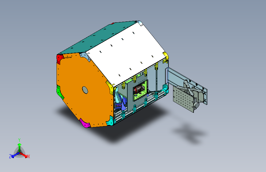 智能存储鞋柜二维CAD+三维