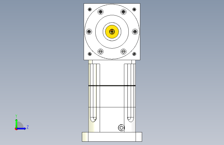 换向器PW170双轴 PGH142-L2 35-114.3-200-M12.stp 左侧视图