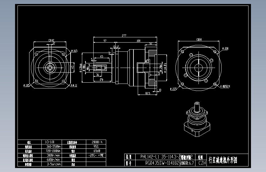 斜齿PHL142-L1 35-114.3-200-M12.DXF