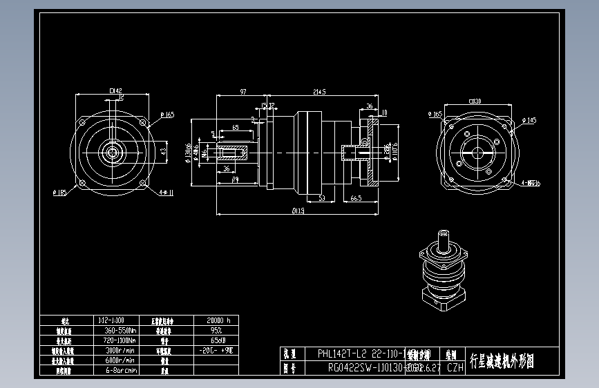 斜齿PHL142T-L2 22-110-145-M8.DXF
