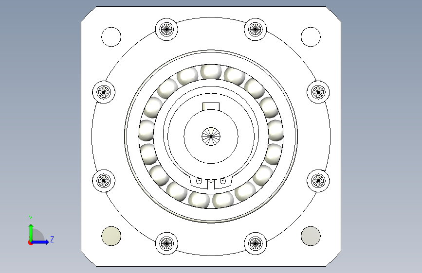 直齿PLF120-L1-LC 22-95-115-M8.stp 左侧视图