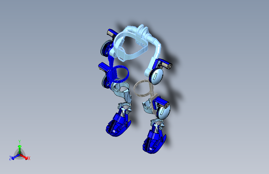残障肌无力人士外骨骼机器人三维模型