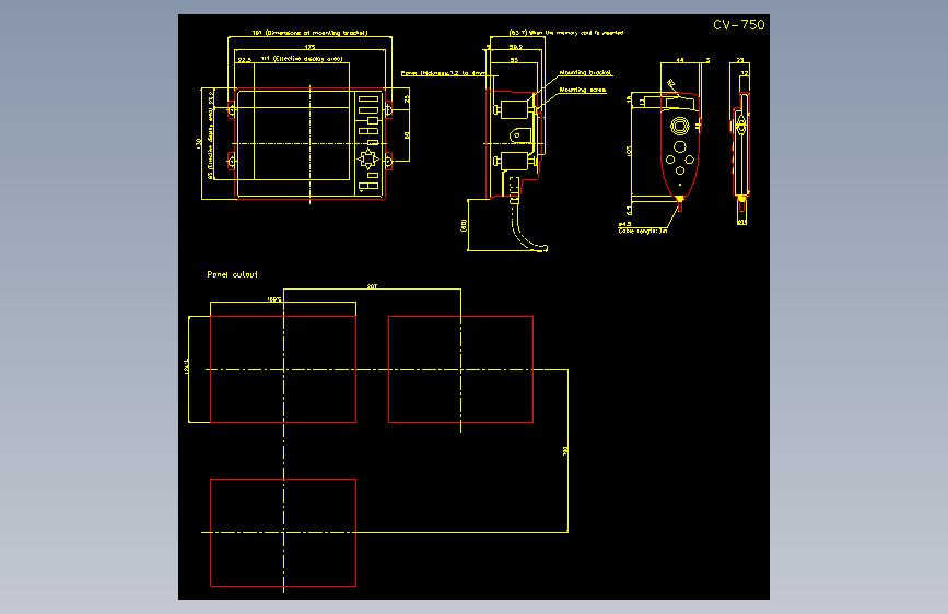 基恩士cv_700_cad_kc图纸模型
