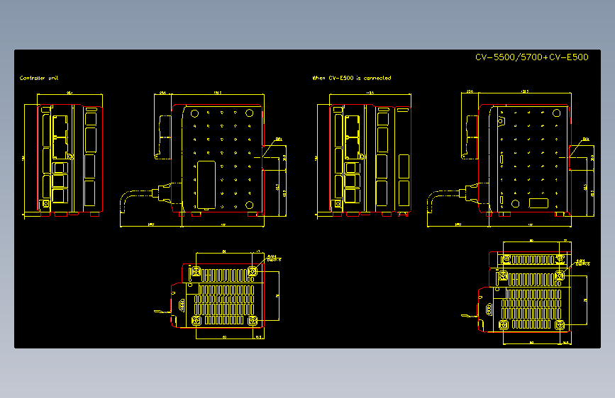 基恩士cv5000_cad_kc图纸模型