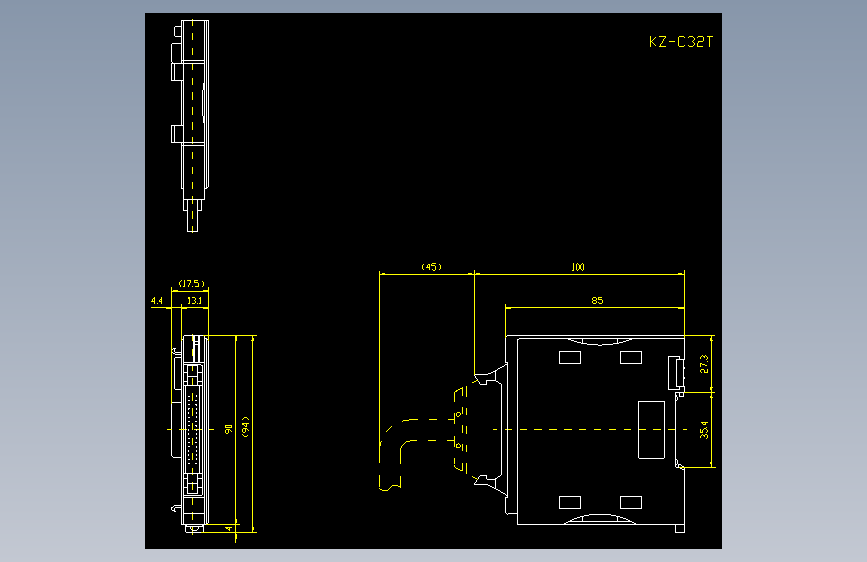基恩士kv_300_cad_kc图纸模型