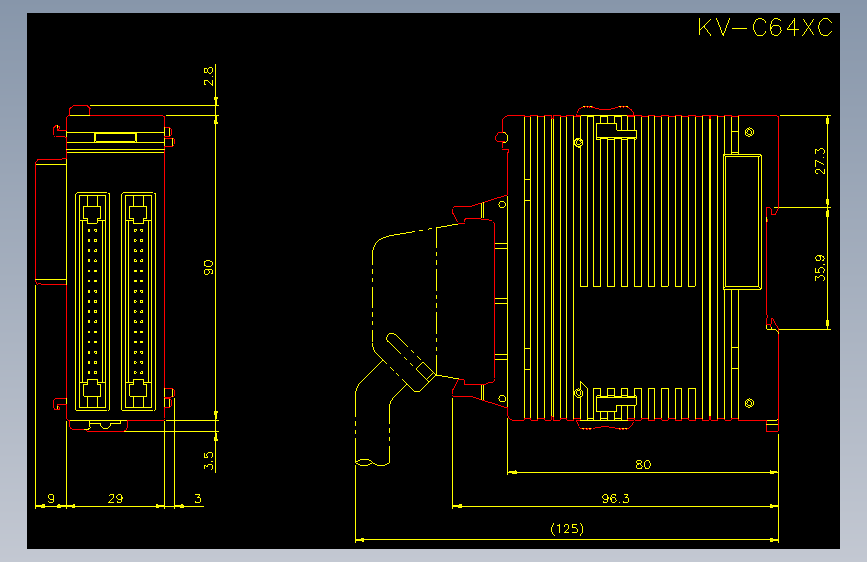基恩士kv_3000_cad_kc图纸模型