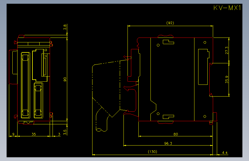 基恩士kv_m_cad_kc图纸模型