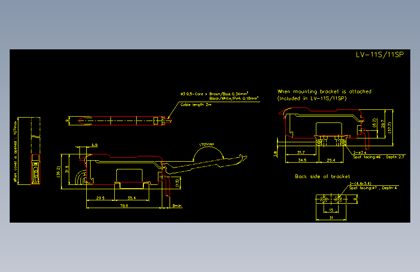基恩士lv_11sa_amp_cad_kc图纸模型