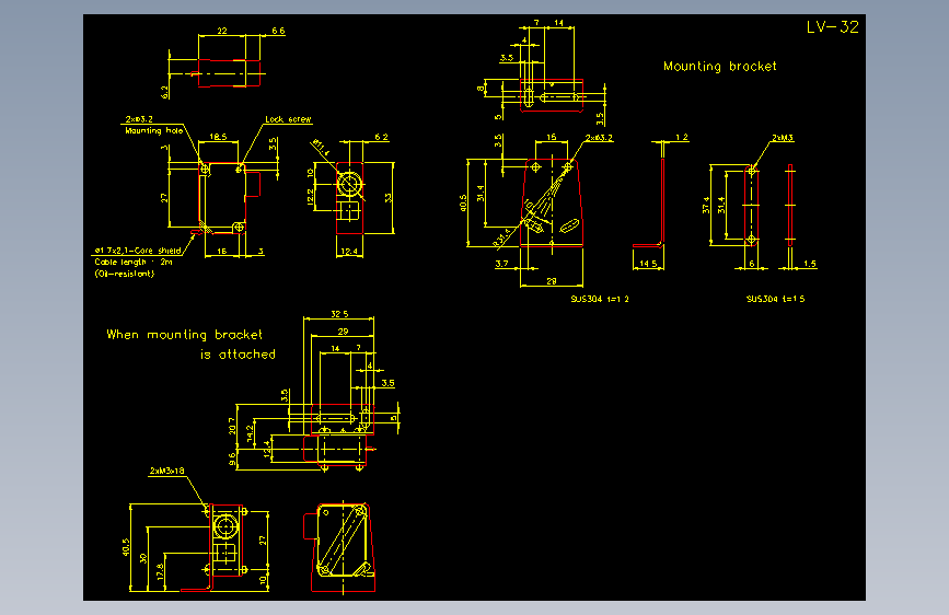 基恩士lv_h32_cad_kc图纸模型