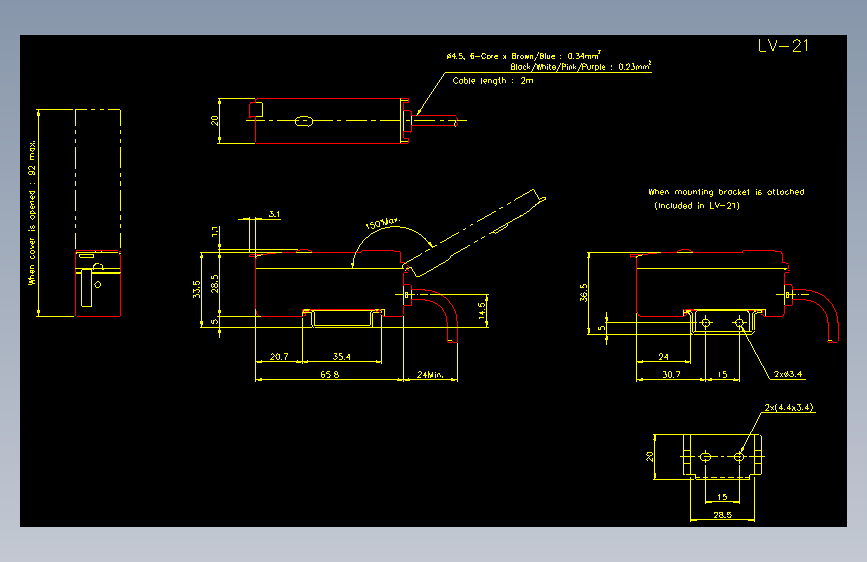 基恩士lv_h42_cad_kc图纸模型