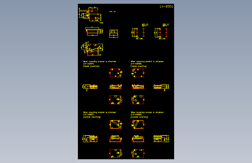 基恩士lv_h100_300_cad_kc图纸模型