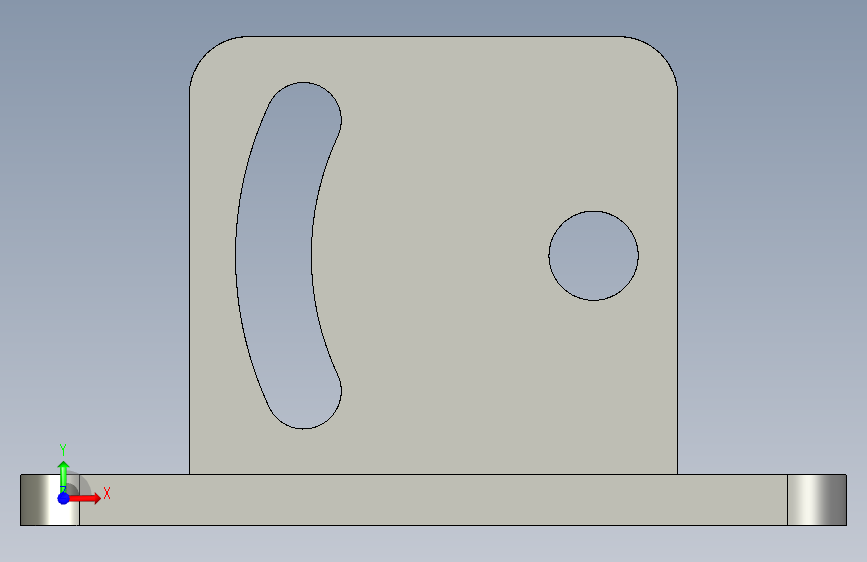 基恩士BL-500bracket_kc图纸模型 正面视图