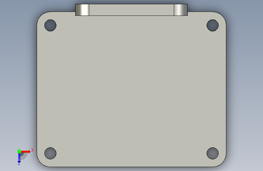 基恩士BL-500bracket_kc图纸模型 俯视图