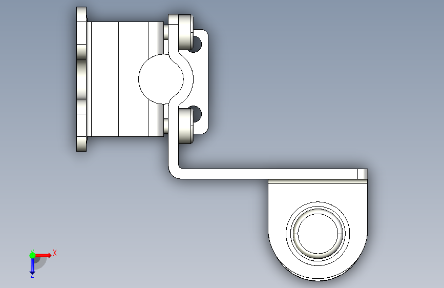 基恩士SL-JB23_side-mount_kc图纸模型 俯视图