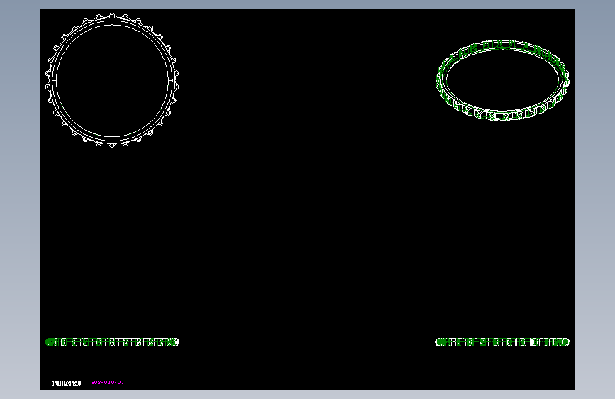 ROLL-RING鏈條張力環906~920-2D多系列多零件图纸模型
