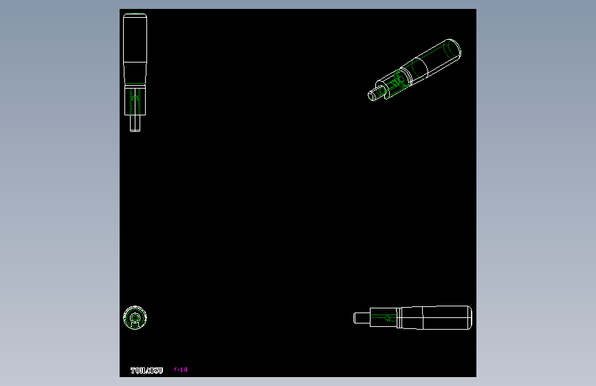 把手(折疊迴轉)FR-2D多系列多零件图纸模型