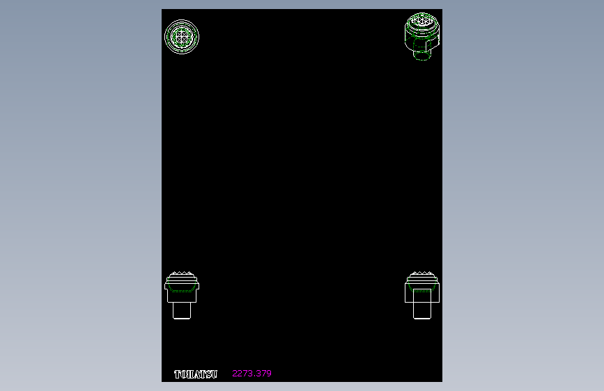 定位配件2273(A)-2D多系列多零件图纸模型