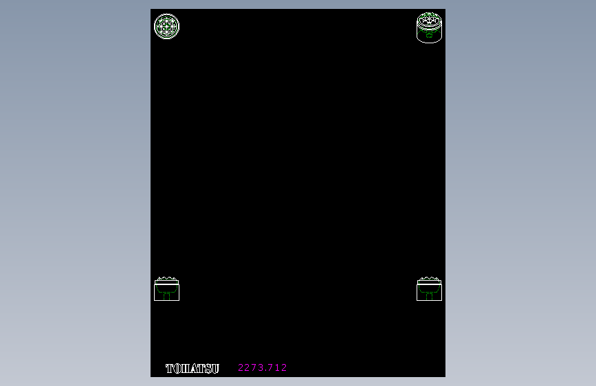 定位配件2273(C)-2D多系列多零件图纸模型