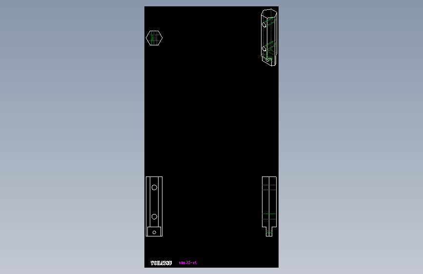 滑動塊SBS-VT-2D多系列多零件图纸模型