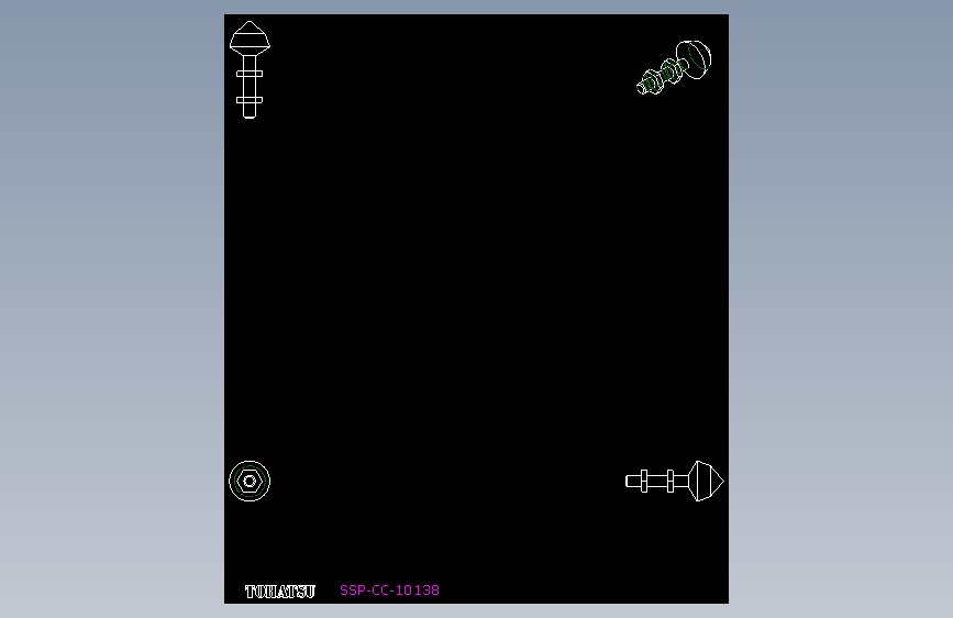 夾鉗附件SSP(C)-2D多系列多零件图纸模型