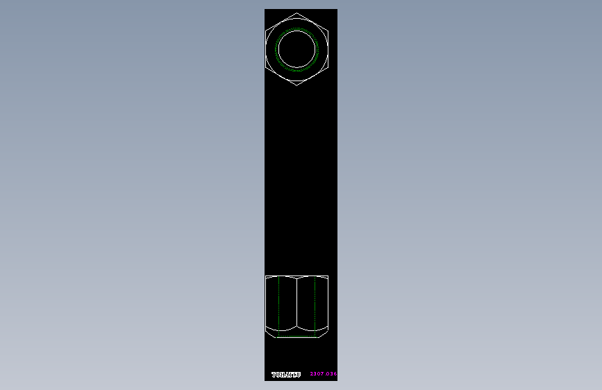 球面螺帽2307-2D多系列多零件图纸模型