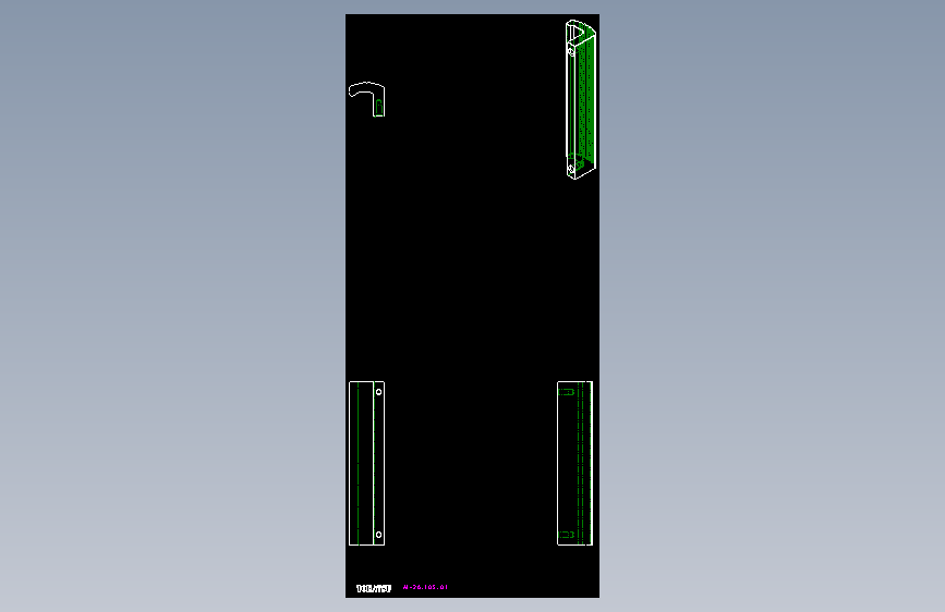 取手(鋁合金)(A)AL-2D多系列多零件图纸模型