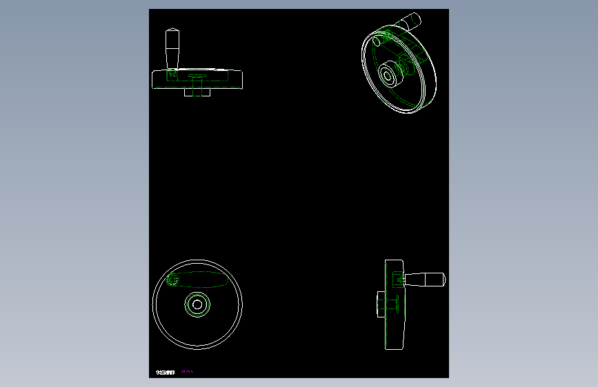 塑膠手輪VDS+IR-2D多系列多零件图纸模型