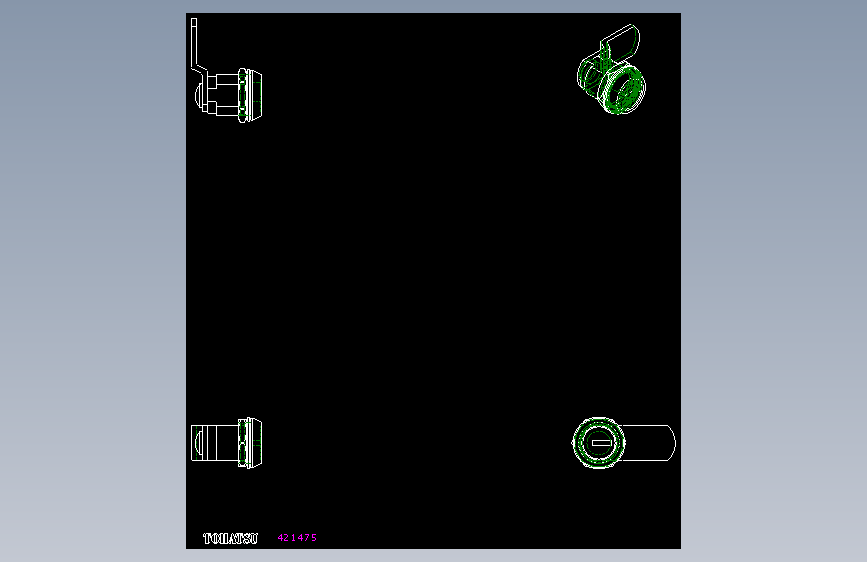 鎖CS-2D多系列多零件图纸模型