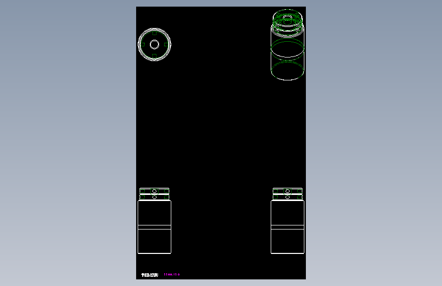 小型千斤頂5588-2D多系列多零件图纸模型