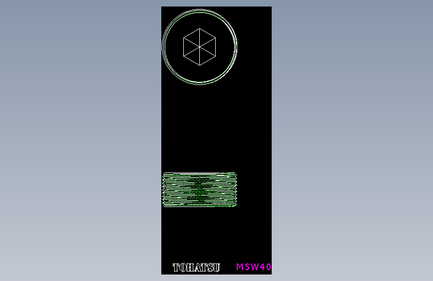 止付螺絲MSW,MSWS-2D多系列多零件图纸模型