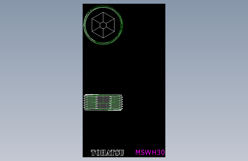 止付螺絲MSWH,MSWSH-2D多系列多零件图纸模型