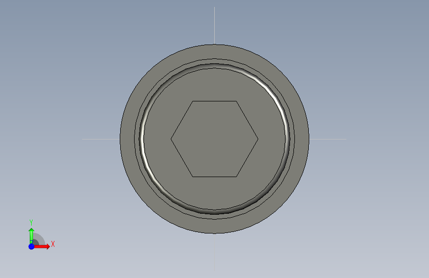 彈簧導梢SGC-3D多系列多零件图纸模型 正面视图