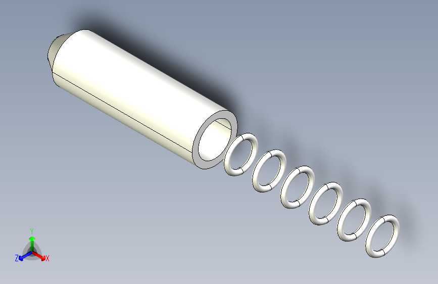 定位柱(B) 2210-3D多系列多零件图纸模型
