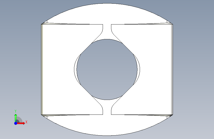 華司10.(C)-3D多系列多零件图纸模型 正面视图