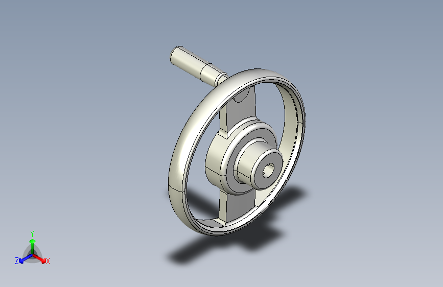 手輪(安裝重力指示器用)(B)DHW-3D多系列多零件图纸模型