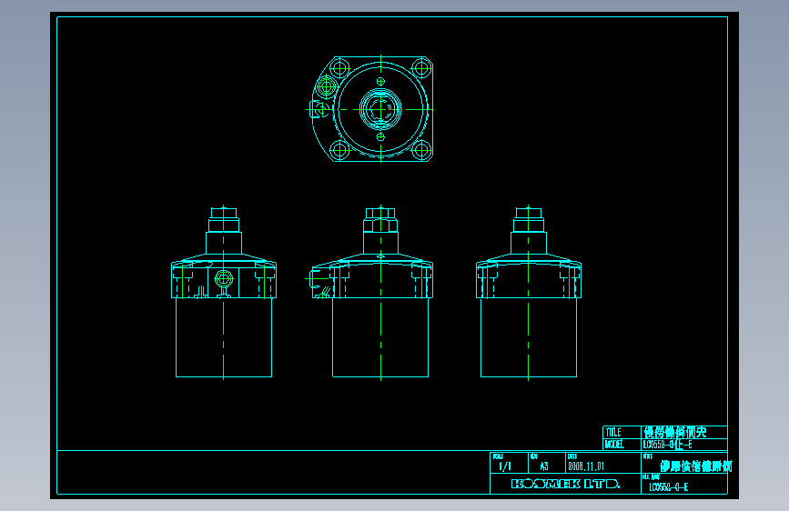 KOSMEKLC0552-Gx-E_rev1多系列多零件图纸模型多系列多零件图纸模型