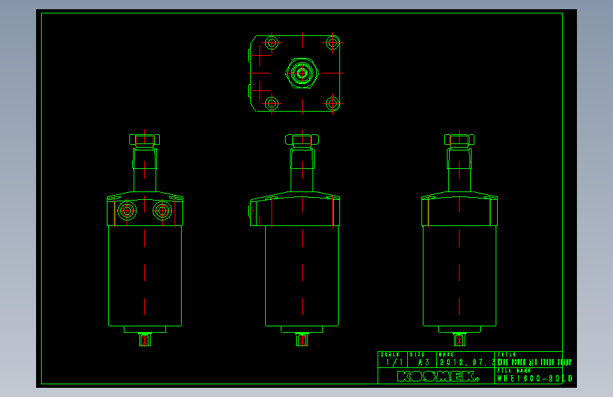 KOSMEKWHE1600-2GLD多系列多零件图纸模型多系列多零件图纸模型