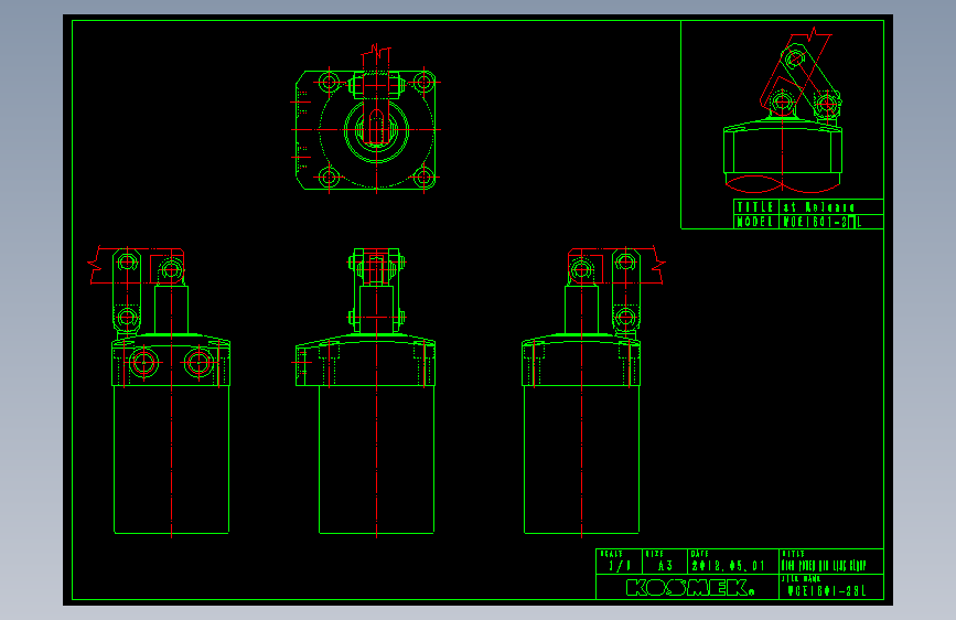 KOSMEKWCE1601-2SL多系列多零件图纸模型多系列多零件图纸模型