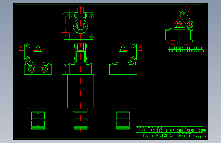 KOSMEKWCE1601-2ALM多系列多零件图纸模型多系列多零件图纸模型