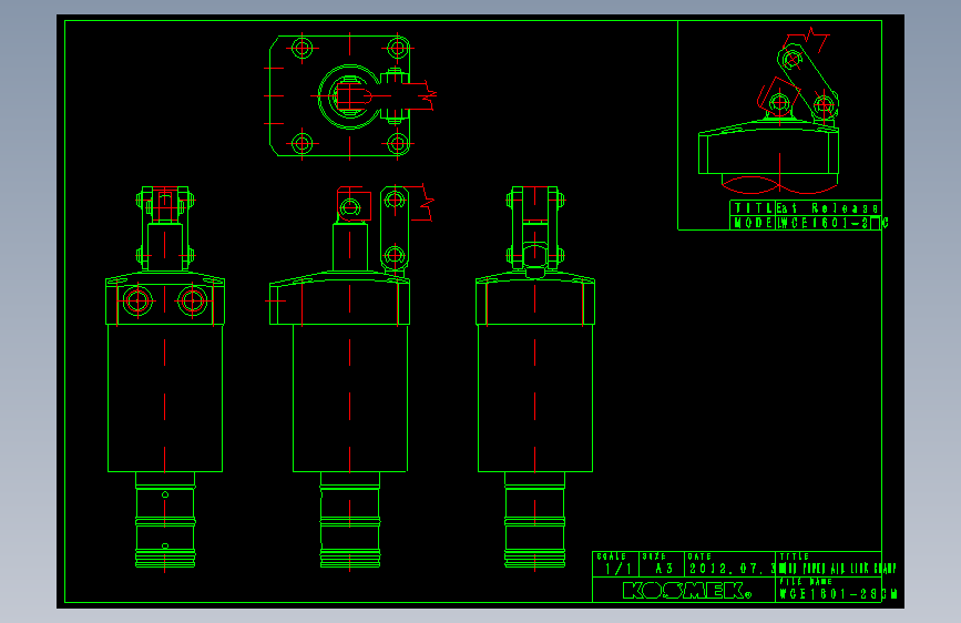 KOSMEKWCE1601-2SCM多系列多零件图纸模型多系列多零件图纸模型